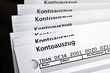 Kontoauszug, Bank, Postbank, Girokonto, IBAN, BIC