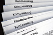 Kontoauszug, Kontoauszüge, Bank, Postbank, Girokonto, IBAN, BIC