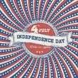 Independence day vintage poster design. Vector, EPS 10.