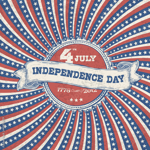 Vector: Independence day vintage poster design. Vector, EPS 10. Independence day vintage poster design. Vector, EPS 10.