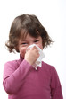 Girl sneezing