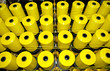 Coils of yellow threads