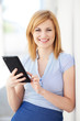 Foto: Businesswoman with digital tablet Businesswoman with digital tablet