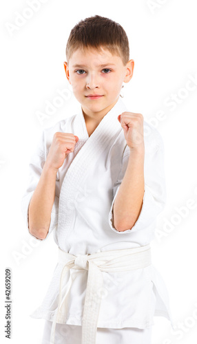 Photo: Aikido boy fighting position Aikido boy fighting position