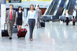 Group of business people at the airport.