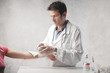Photo: Dressing a wound Dressing a wound