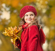 woman autumn