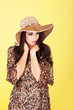 Elegant stylish fashion model
