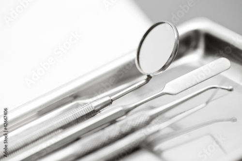 Photo: Dentist's instruments with shallow depth of field Dentist's instruments with shallow depth of field