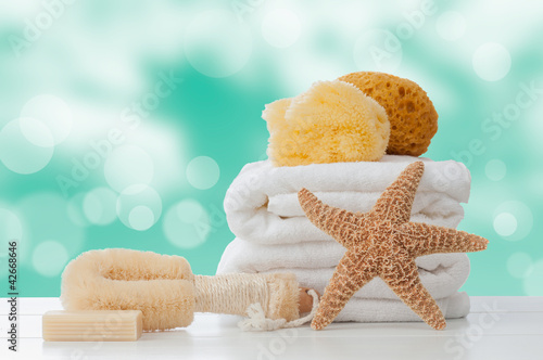 Foto: Bathroom Towels With Sponges Bathroom Towels With Sponges