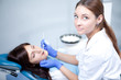 Photo: woman dentist working woman dentist working