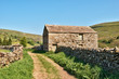Old barn and dry stone wall