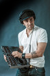 DJ at work