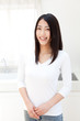 a young asian woman in the kitchen
