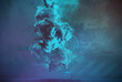 Farbwolken 3D Illustration