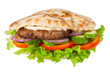 Pitta with hamburger