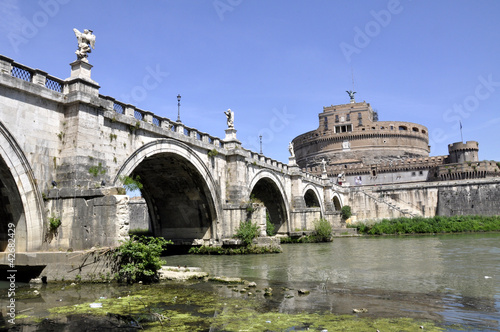 Foto: Rom Engelsburg Castel sant Angelo mit Tiberbrücke Rom Engelsburg Castel sant Angelo mit Tiberbrücke