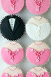 Wedding party cupcakes
