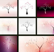 Illustration: Set of 8 creative cards Set of 8 creative cards