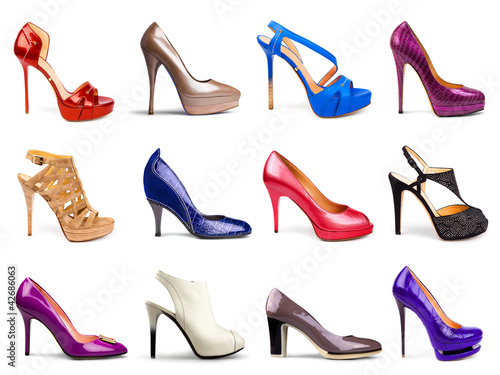 Foto: Multicolored female shoes Multicolored female shoes