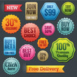 Set of vector labels and badges