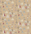 Vector seamless sea pattern