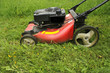lawn mower cutting grass