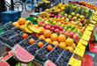Obststand auf  dem Wochenmarkt