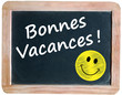 Ecriteau BONNES VACANCES (fermeture annuelle conges été accueil)