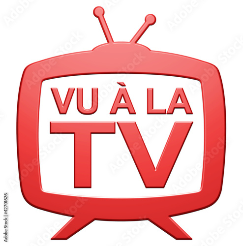 Illustration: Logo "Vu à la TV" Logo "Vu à la TV"