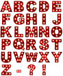 Glowing Alphabet
