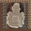 Grunge inca icon. Vector illustration