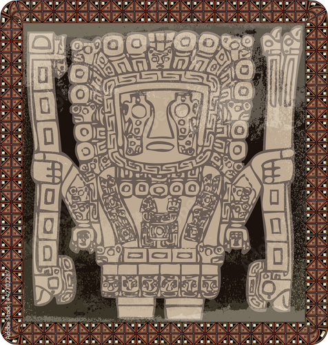 Vector: Grunge inca icon. Vector illustration Grunge inca icon. Vector illustration