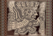 Grunge inca icon. Vector illustration