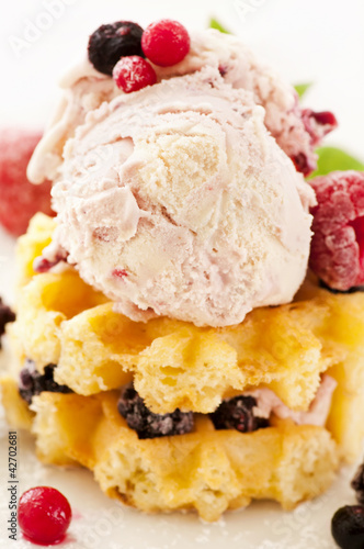 Photo: WAffeln mit Eis WAffeln mit Eis