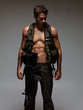 Muscular military man