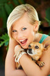 Photo: Glamour girl and her companion Glamour girl and her companion