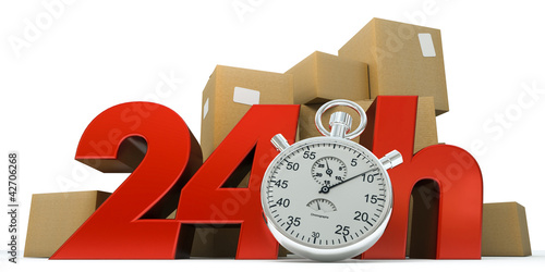 Illustration: 24 hrs guaranteed delivery 24 hrs guaranteed delivery