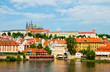 Foto: The View on summer Prague above River Vltava The View on summer Prague above River Vltava