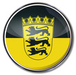 Button Baden-Württemberg mit Wappen