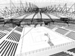 progetto palasport rendering 3d ingegneria architettura arena