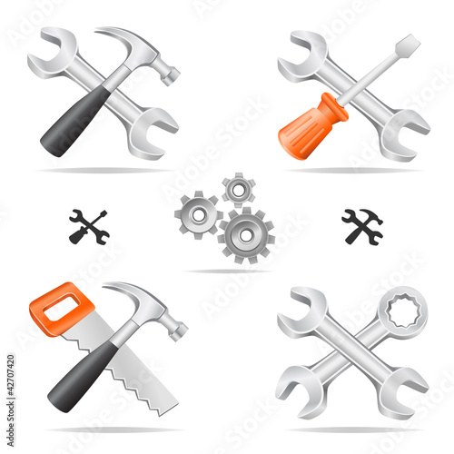 Vector: tools icon set tools icon set