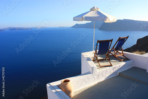 Photo: Santorin - Terrasse Santorin - Terrasse