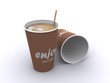 Zwei Kaffeebecher