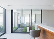 View of courtyard in modern house