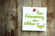 zettl-brettl zur erinnerung an schöne tage! I