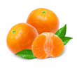 Mandarin isolated on white background