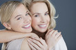 Portrait of smiling mother and daughter