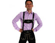 Frecher bayerischer Mann in Lederhosen