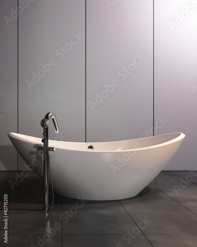 Illustrazione: Modern Luxury Bathroom Design Interior Modern Luxury Bathroom Design Interior